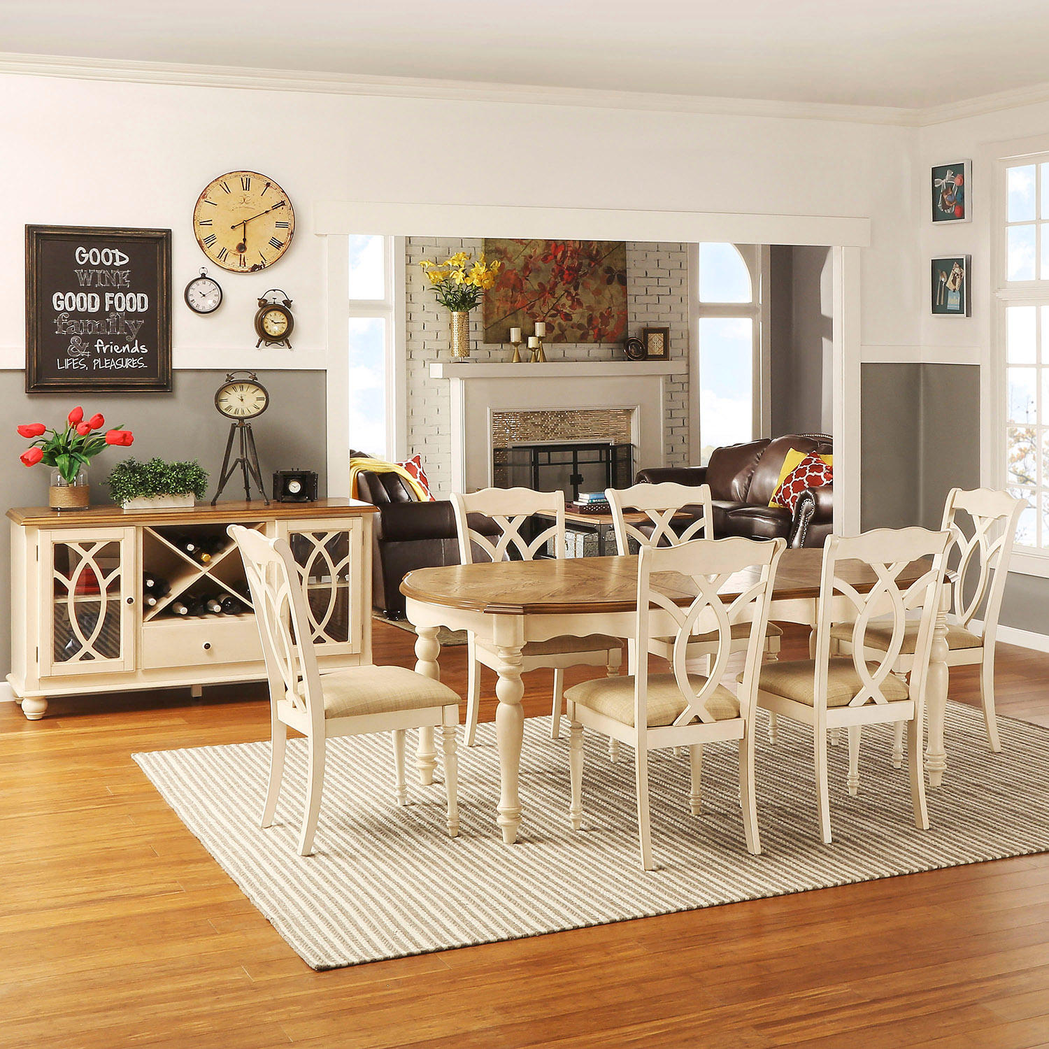Ballad Dining Table and 6 Chairs Set