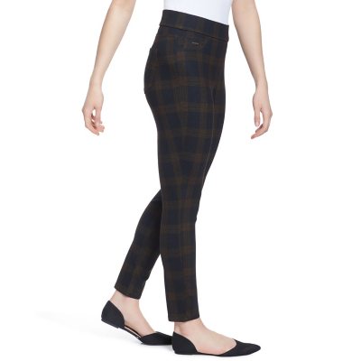 Ladies Check Tartan Print Leggings – Fresh Look In