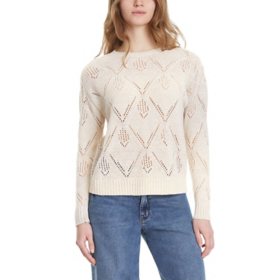 Nine West Women's Pointelle Boatneck Sweater