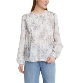 Nine West Women's Pintuck Blouse