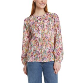 Nine West Women's Pintuck Blouse
