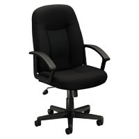 basyx by HON VL601 Fabric Mid- Back Swivel/Tilt Chair, Black 
