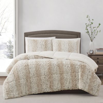 Christian Siriano Faux Fur Comforter Set (Assorted Sizes and Designs ...