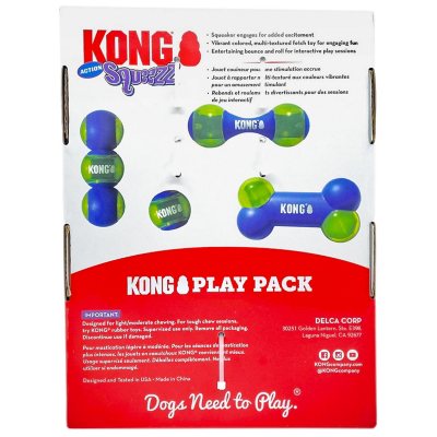 KONG Squeezz Action Play Pack Dog Toys Variety Pack 4 pk. Sam s Club