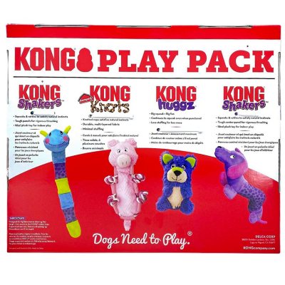 KONG Plush Play Pack Dog Toys, Variety Pack (4 pk.) - Sam's Club