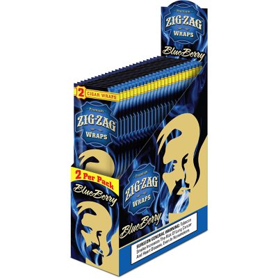 Zig Zag Blueberry Cigar Wraps 2 ct., 25 pk. Sam's Club