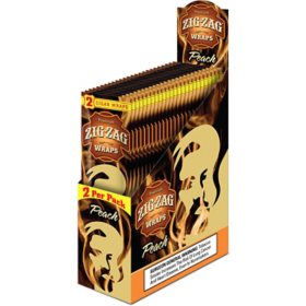 Zig Zag Peach Frenzy Cigars Wraps 2 ct., 25 pk.