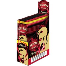 Zig Zag Cherry Rush Cigar Wraps 2 ct., 25 pk.