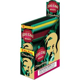 Zig Zag Strawberry Bash Cigar Wraps 2 ct., 25 pk.