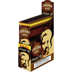 Zig Zag Straight Up Cigar Wraps 2 ct., 25 pk.