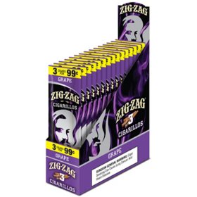 Zig Zag Grape Cigarillos Pre-Priced 3 ct., 15 pk.