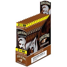 Zig Zag Straight Up Cigarillos Pre-Priced 3 ct., 15 pk.