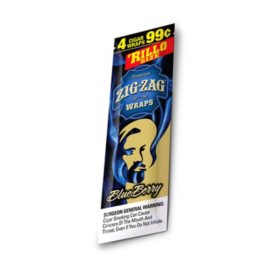 Zig Zag Blueberry Cigar Wraps (4 ct., 15 pk.)