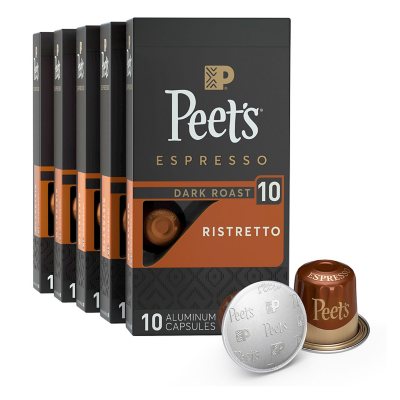 Peet s Coffee Ristretto Intensity 10 Dark Roast Pods 50 ct