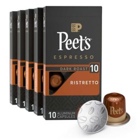 Peet's Coffee Ristretto Intensity 10 Dark Roast Pods 50 ct.