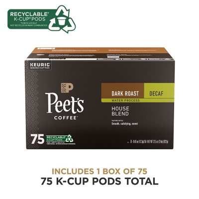 Peet's decaf 2025 coffee k cups