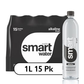 Smartwater Alkaline + Antioxidant Water, 1L., 15 pk.