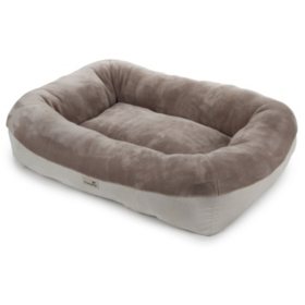 TrustyPup Luxe Metallic Accent Pet Bed, 35" x 27" (Choose Your Color)