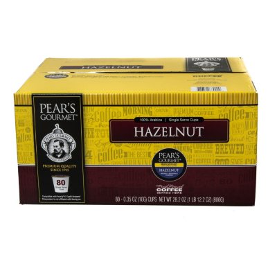 Pear's Gourmet Flavored Coffee, Single Serve (80 ct.) Sam's Club