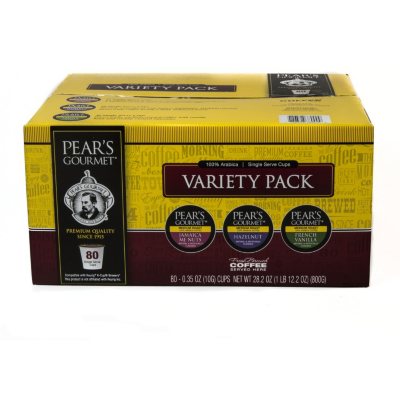 Pear's Gourmet Single Serve Coffee Variety Pack (80 ct.) Sam's Club