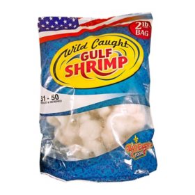 Big Easy Foods Wild Caught Gulf Shrimp, Frozen (2 lbs.)