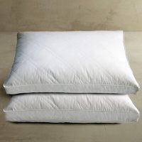 Quilted White Goose Feather and Down Pillow, Jumbo (2-pack)