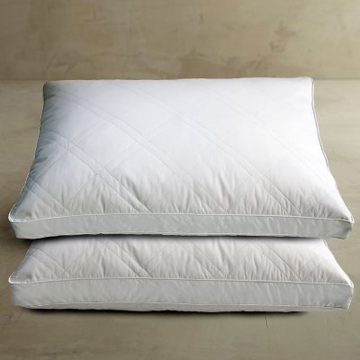 Peace Nest White Goose Feather Down Bed Pillows Set of 2, Queen