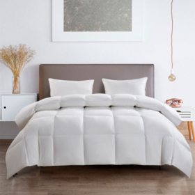 Serta All-Season White Goose Feather and Down Fiber Comforter, Various Sizes
