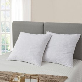 Serta Euro 26" x 26" Square Feather Pillow Insert, 2 Pack