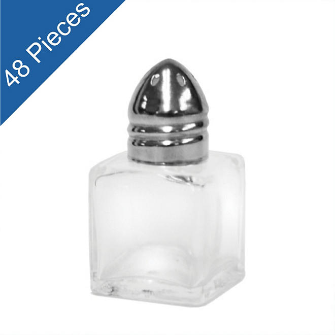 Cube Salt & Pepper Shakers - 0.5 oz. - 48 pk.