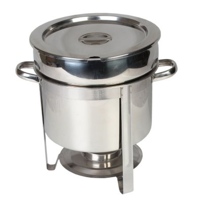Stainless Steel Insert Pan With Lid For 11 quart Soup/Food Warmer 11-1/2 X  9 (ladle not included)