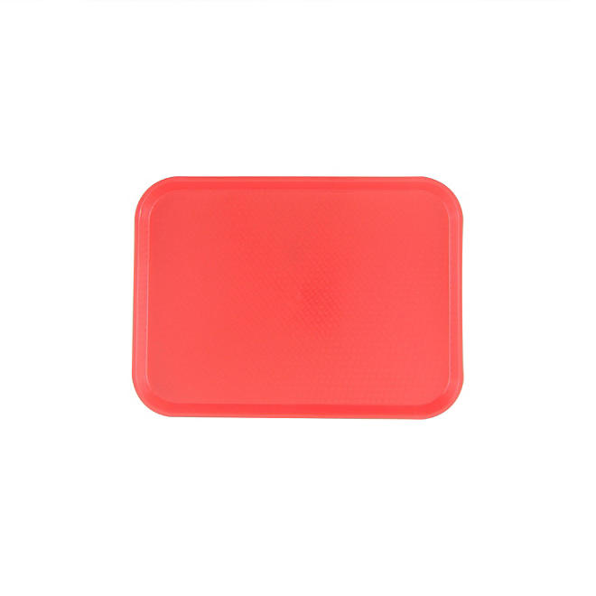 12" x 16 1/4" Fast Food Tray - Red (12 pk.)