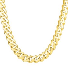Miami Cuban Necklace 24", 9.5mm in 14K Yellow Gold