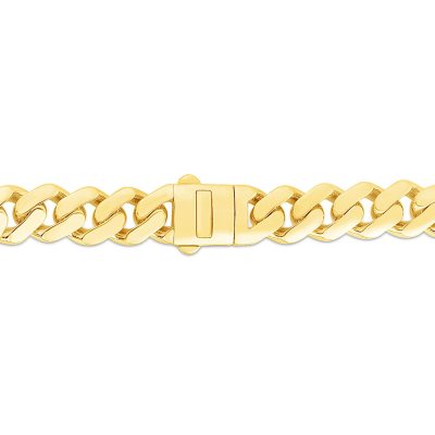 304L Yellow Gold GF Stainless Steel 9mm Miami Cuban Link Chain 24