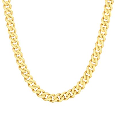 Miami Cuban Link Necklace 22, 8mm in 14K Yellow Gold