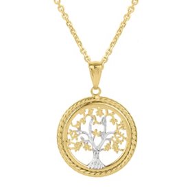 Tree of Life Pendant in 14K Gold