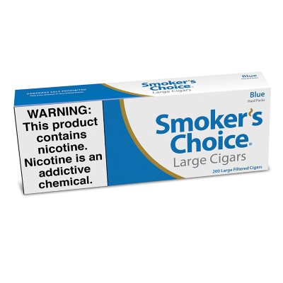 Smoker's Choice Blue Large Cigars 100's 20 ct., 10 pk. Sam's Club
