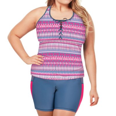 Free Country Plus Size 2 Piece Swim Set (Blouson) - Sam's Club