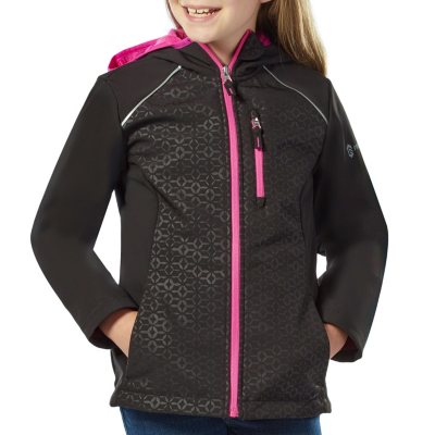 NEW Free Country Girls' Hooded Softshell Jacket Size 5/6 $70 Retail 