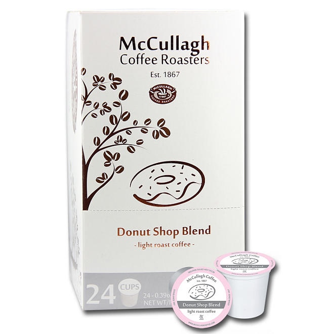 McCullagh Coffee Light Roast Single Serve Cups, Donut Shop (96 ct.)