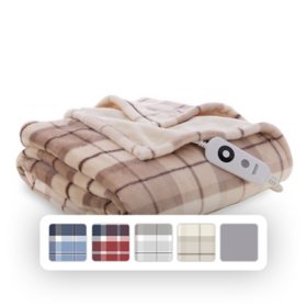 Berkshire Ultra Plush Heated Oversized Throw, Assorted Colors (60" X 70")