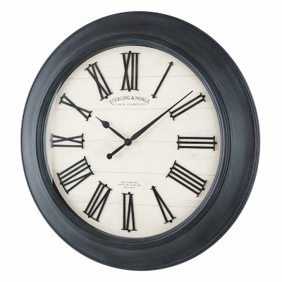 30 Sterling Noble Farmhouse Wall Clock With Raised Roman Numerals Assorted Colors Sam S Club