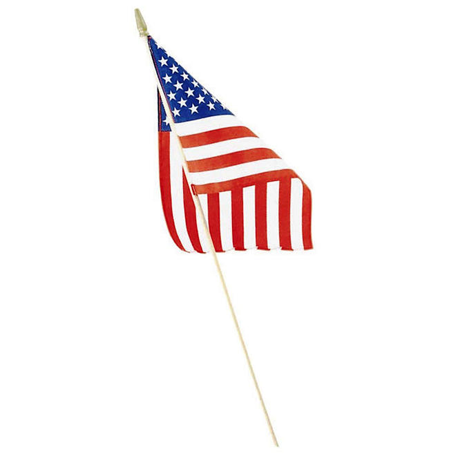 Liberty Flag American Hand Flags, 8" X 12", 48 Pack