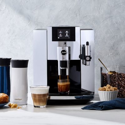 Jura E8 Chrome Fully Automatic Espresso Machine Includes 17 Brewing Options Sam s Club