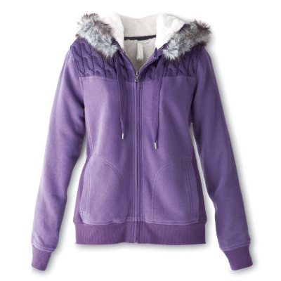 Purple Brand Fleece Full Zip Hoody-GREEN - Civilized Nation