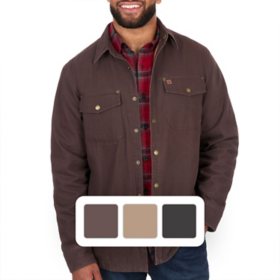 Coleman Men's Fleece Lined Canvas Shirt Jacket