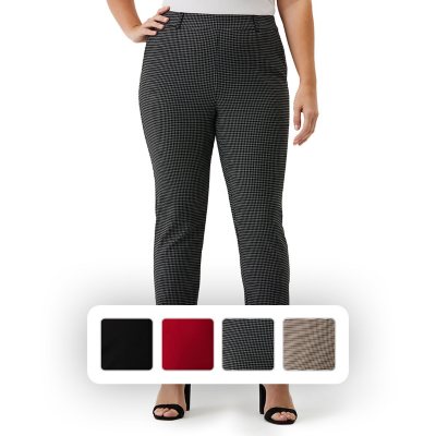 Rafaella Women's Plus Size Curvy Fit Gabardine Bootcut Dress Pants (Size 16  - 22), 16, Black - Yahoo Shopping