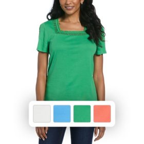Rafaella Women's Squareneck Top	 		 		