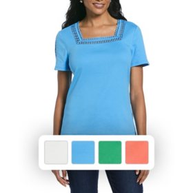 Rafaella Women's Squareneck Top	 		 		