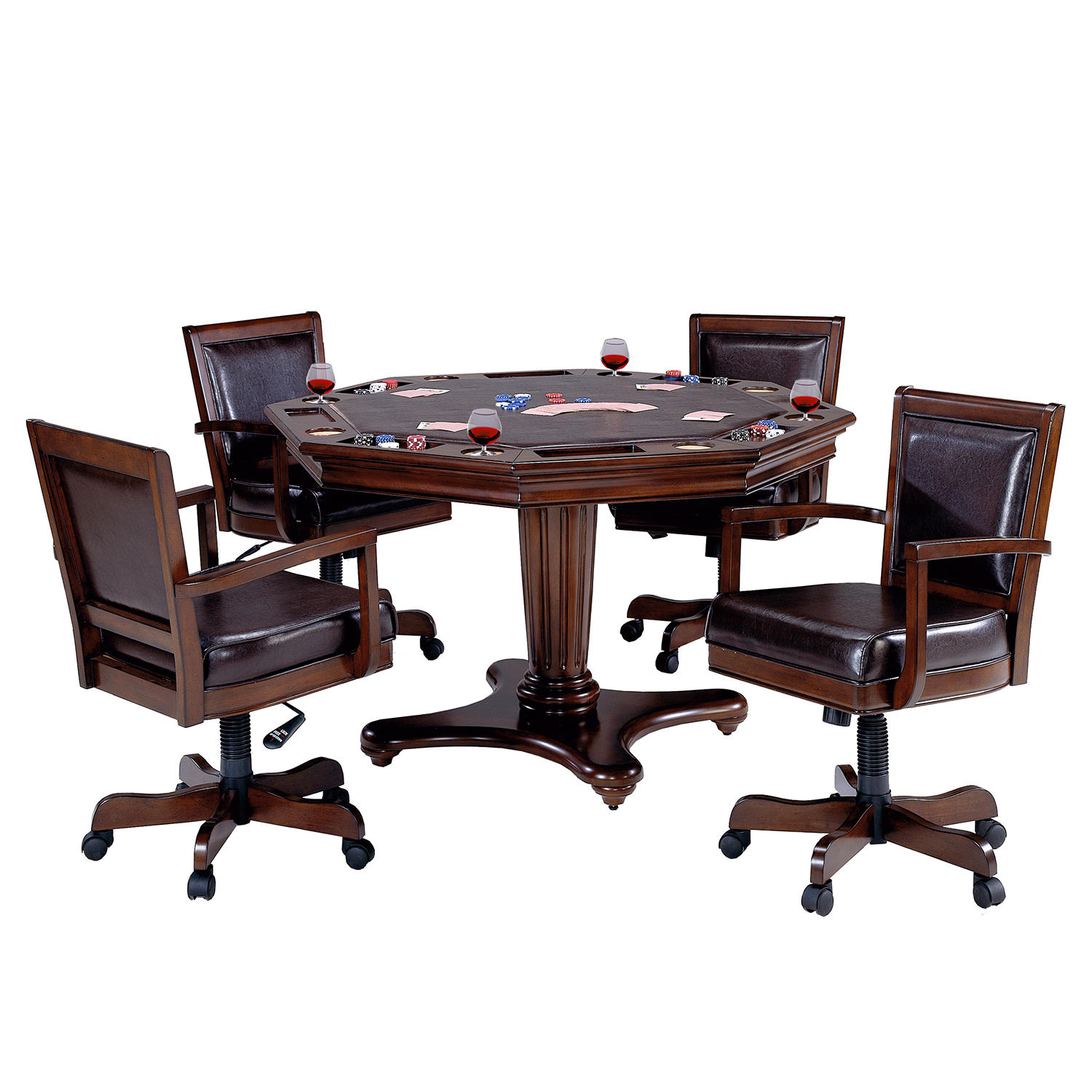 Hillsdale Furniture Ambassador 5 Piece Game Table and Chairs Set